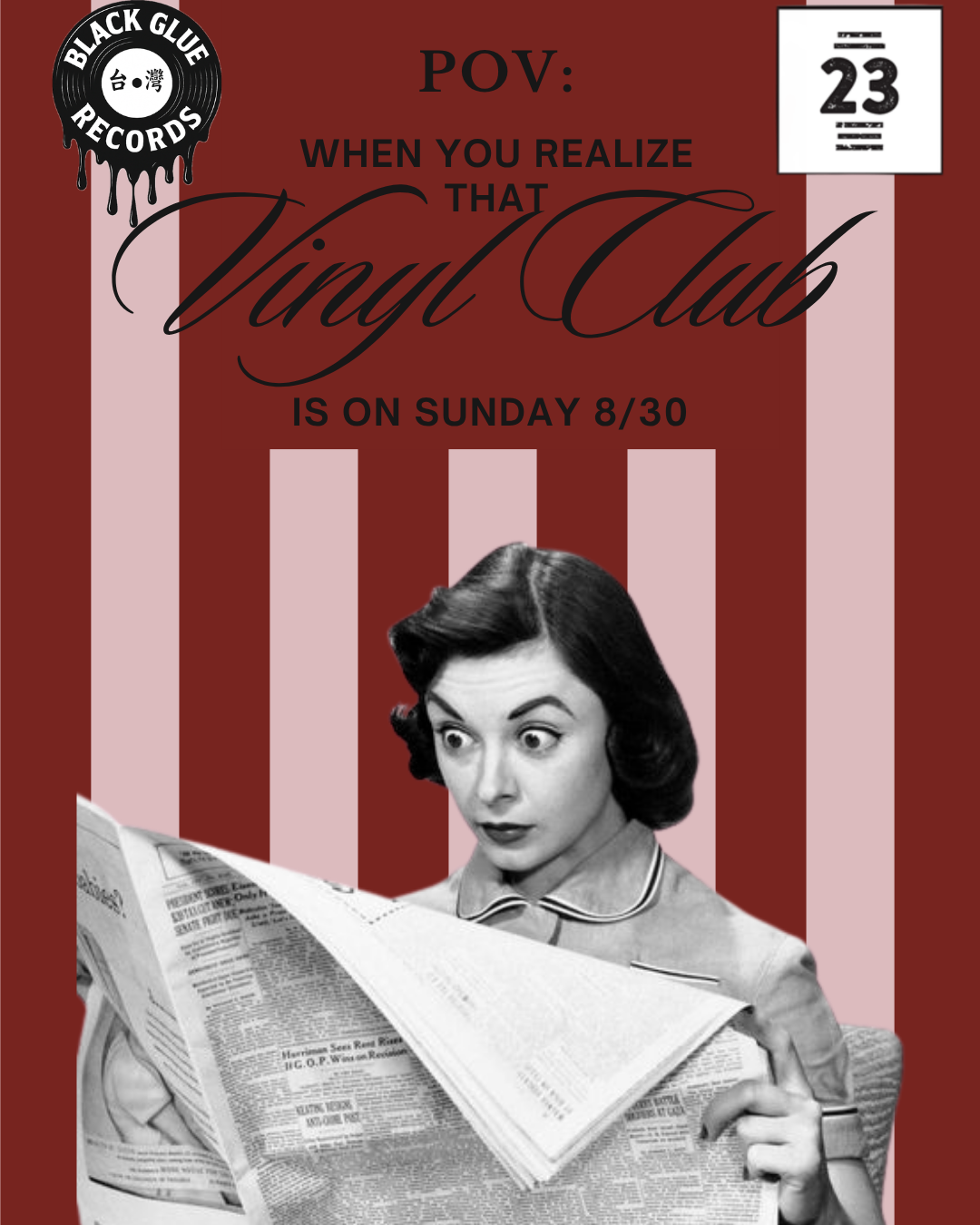 Vinyl Club — Sunday 8/30